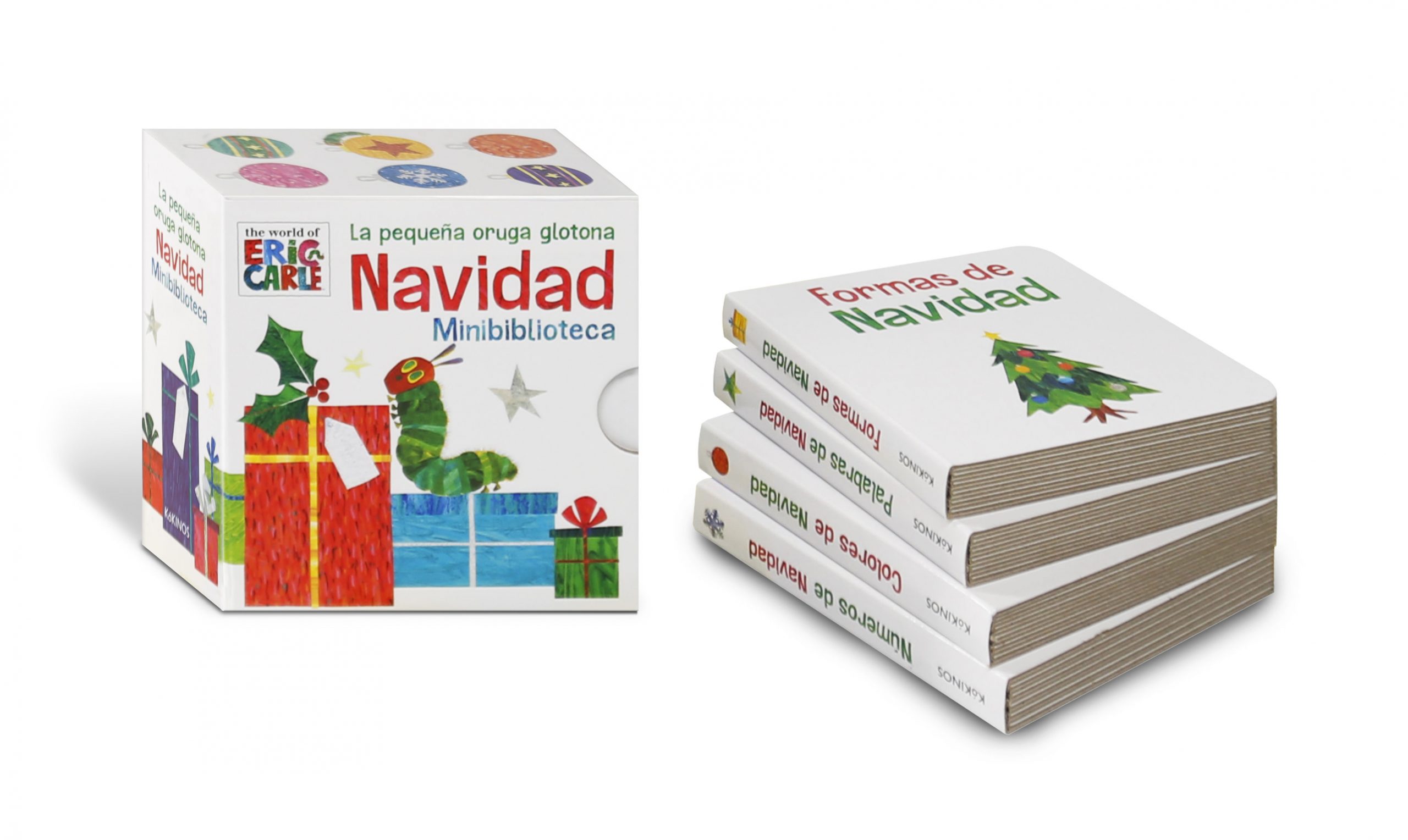 Pequeña Oruga Glotona Navidad minibiblioteca - Imagen 2