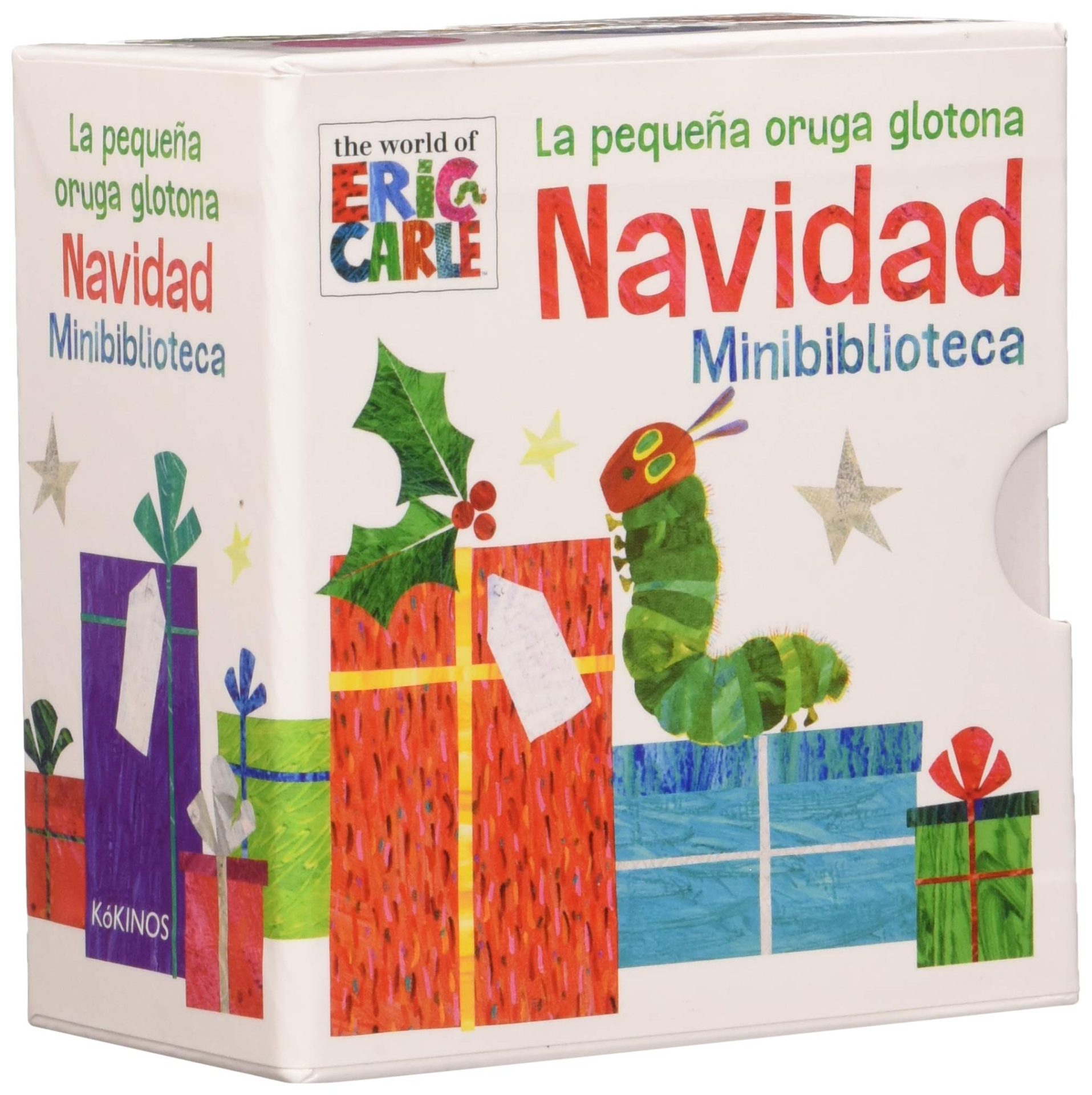 Pequeña Oruga Glotona Navidad minibiblioteca